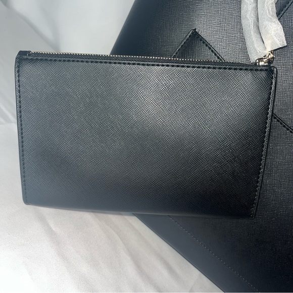 3pc Kate Spade Black Staci Tote and Wristlet Set - Picture 8 of 14